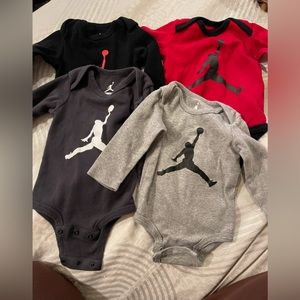 Jordan long sleeve onesie